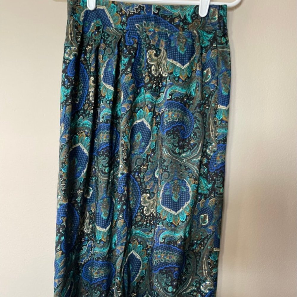 Vintage Lee Winter Paisley Skirt  Size 10